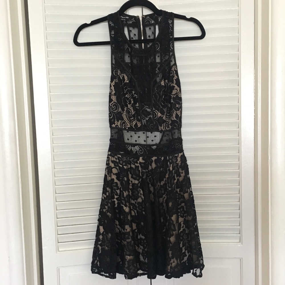 Bebe Black Lace Dress
